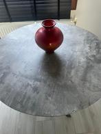 Eettafel marmerlook grijs, Ophalen of Verzenden, Zo goed als nieuw, Rond, 100 tot 150 cm