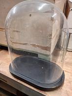 Oude stolp glas glaswerk brocante antieke, Ophalen of Verzenden