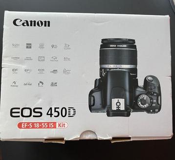 Canon 450 D met lens 18-55 mm beschikbaar voor biedingen