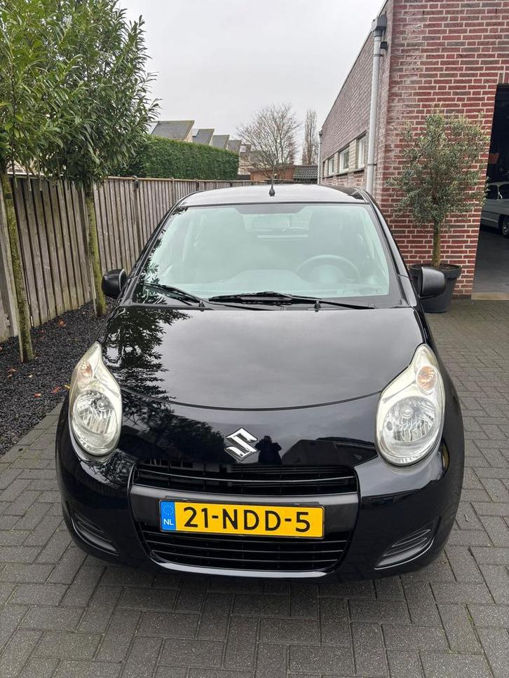 Suzuki Alto 1.0 2010 Zwart, Auto's, Suzuki, Bedrijf, Alto, Airbags, Bluetooth, Boordcomputer, Climate control, Elektrische buitenspiegels