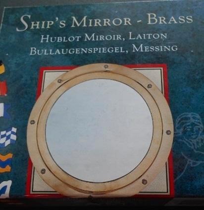 Spiegel patrijspoort Authentic Models, Huis en Inrichting, Woonaccessoires | Spiegels, Nieuw, Minder dan 50 cm, Minder dan 100 cm