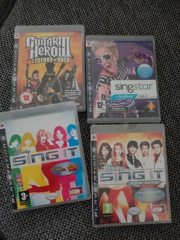 Singstar en Guitar Heroes III Legends of rock beschikbaar voor biedingen