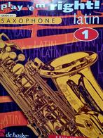 Play'em Right. 1 + 2. Voor alle Saxofoons. Met begeleiding., Latin en Salsa, Saxofoon, Ophalen of Verzenden, Zo goed als nieuw