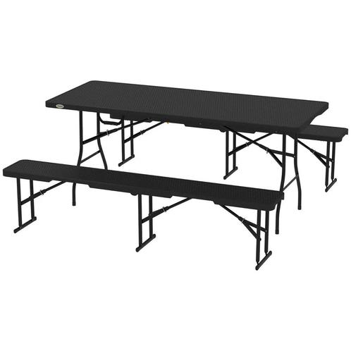 Picknicktafelset zo goed als nieuw, Tuin en Terras, Picknicktafels, Zo goed als nieuw, Rechthoekig, Overige materialen, Inklapbaar