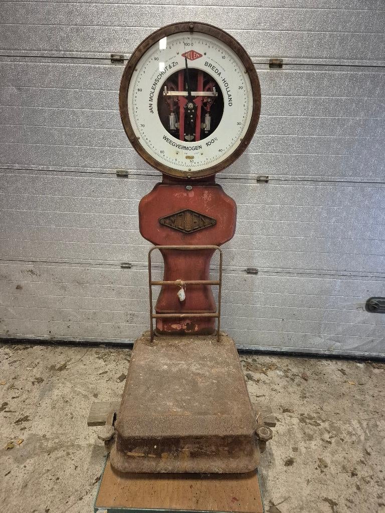 Weegschaal Molen, Ophalen, Winkelweegschaal, 100 kg of meer