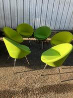 Leuke groene kuipstoeltjes, Huis en Inrichting, Stoelen, Ophalen, Zo goed als nieuw, Overige kleuren, Eén