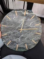 Marmeren klok, Huis en Inrichting, Woonaccessoires | Klokken, Ophalen, Gebruikt, Wandklok