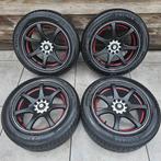 Mooie zwarte velgen 16 inch steek 5x114,3 met zgan banden, Ophalen, Gebruikt, 16 inch, Banden en Velgen