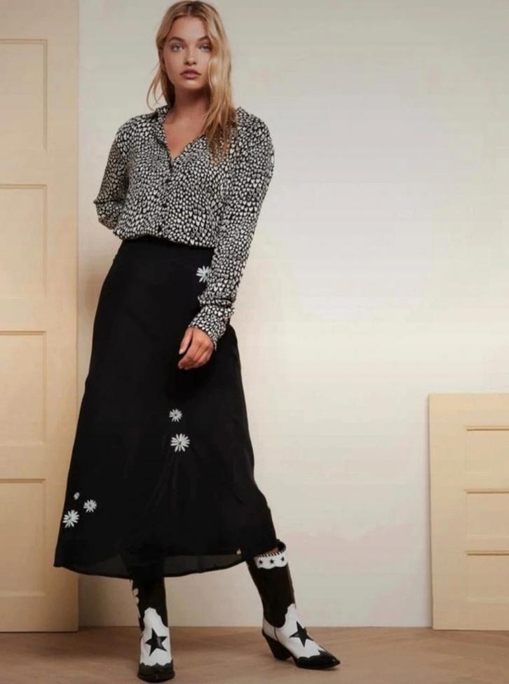 Fabienne Chapot Lily Lou Blouse - Hartjes - Maat 36, Kleding | Dames, Blouses en Tunieken, Zo goed als nieuw, Maat 36 (S), Verzenden