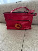 Prachtige nieuwe donkerroze leren schoudertas, Ophalen of Verzenden, Nieuw, Paars