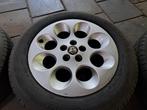 Alfa 5x98 velgen en banden 156/147/GTV/Spider/GT, Ophalen, Gebruikt, Alfa Romeo