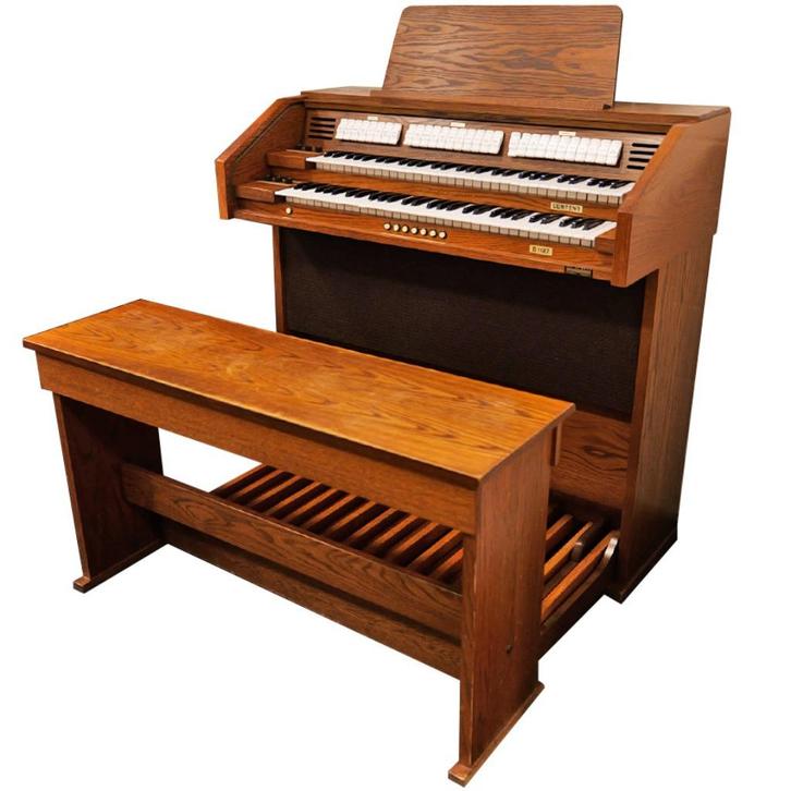 Content D1127 Orgel Donker Eiken, Muziek en Instrumenten, Orgels, Gebruikt, Orgel, 2 klavieren, Ophalen of Verzenden