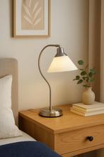 Bureaulamp Tafellamp Metaal Wit, Huis en Inrichting, Lampen | Tafellampen, Ophalen, Zo goed als nieuw, Metaal, Minder dan 50 cm