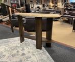 Sidetable Travertin/mango 50%Korting Direct/Leverbaar E-2157, Nieuw, 25 tot 50 cm, 100 tot 150 cm, #Industrieel#Sidetable#Travertin#Mango#110cm