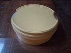 mooie gele tupperware koektrommel, Ophalen of Verzenden, Zo goed als nieuw, Overige typen