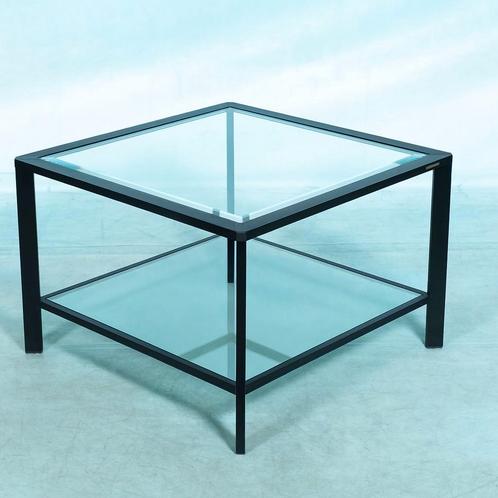 Pierre Vandell Paris | Memphis style salontafel | Zwart, Huis en Inrichting, Tafels | Salontafels, Gebruikt, Minder dan 50 cm