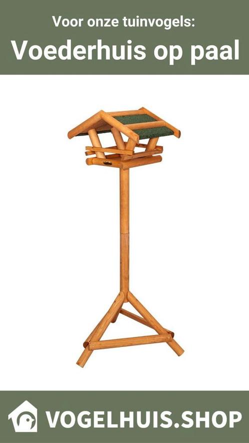Luxe Vogelhuis met dakleer, Tuin en Terras, Vogelhuisjes en Vogelbaden, Nieuw, Ophalen of Verzenden