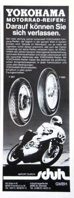 6 vintage advertenties  banden 77-78 Metzeler Yokohama tyre, Ophalen of Verzenden, Zo goed als nieuw, Overige typen
