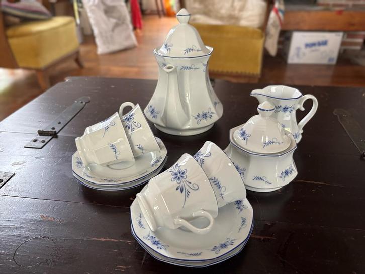 Winterling Bavaria Servies Compleet Blauw Bloemmotief, Huis en Inrichting, Keuken | Servies, Zo goed als nieuw, Compleet servies