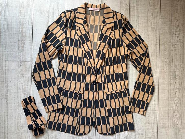 Als nieuw blazer colbert Studio Anneloes Jada mt M, Kleding | Dames, Blouses en Tunieken, Zo goed als nieuw, Maat 38/40 (M), Grijs
