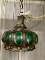 Hanglamp ,keramiek ,jaren 70 ,West Germany,met touw, Huis en Inrichting, Lampen | Hanglampen, Ophalen of Verzenden, Zo goed als nieuw