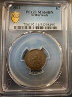 1 cent 1904 PCGS MS64BN, Ophalen, Koningin Wilhelmina, 1 cent, Losse munt