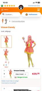 Verkleed / carnaval kleding maat L/XL candy lolipop, Carnaval, Maat 42/44 (L), Nieuw, Ophalen of Verzenden