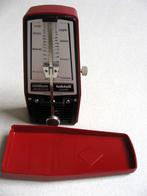 Robijnrode vintage Wittner metronoom , Taktell junior, Ophalen of Verzenden, Gebruikt, Overige instrumenten