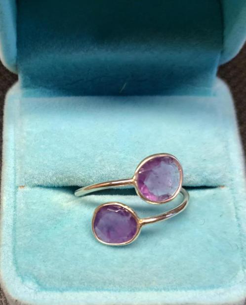 **opheffing**Sierlijke ring met in facet geslepen amethist, Sieraden, Tassen en Uiterlijk, Ringen, Nieuw, Dame, 19 tot 20, Paars