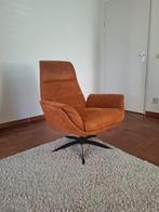 fauteuil op draaivoet - cognac, Huis en Inrichting, Fauteuils, Ophalen, Gebruikt, 75 tot 100 cm, 50 tot 75 cm