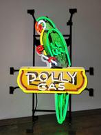 Polly Gas Mobilgas neonverlichting auto neon lamp fifties, Verzamelen, Merken en Reclamevoorwerpen, Ophalen, Lichtbak of (neon) lamp