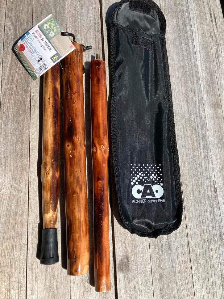 Nieuwe CAO Outdoor Houten Wandelstok 110cm, Sport en Fitness, Bergsport en Wandelen, Nieuw, Wandelstok, Ophalen of Verzenden