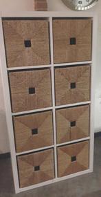 8x KNIPSA manden voor ikea kallax Vakkenkast, Ophalen, Rechthoekig, Riet