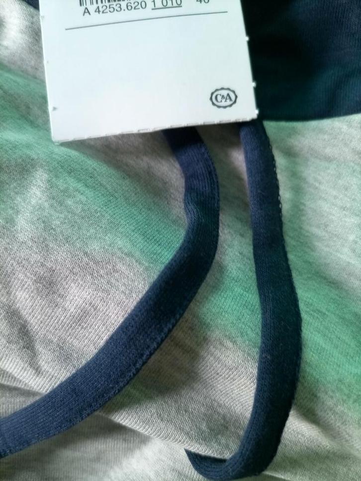 Hoodie.  Grijs/Blauw.  Maat 4 XL., Kleding | Heren, Grote Maten, Nieuw, Trui of Vest, Blauw, Ophalen of Verzenden