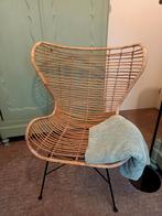 Egg Chair rotan rieten stoel, Huis en Inrichting, Stoelen, Ophalen, Gebruikt, Egg Chair rotan, Bruin