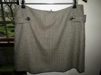 F1441 OPUS mt 42 rok zwart beige zilver tweed, Kleding | Dames, Rokken, Verzenden, Zwart, Maat 42/44 (L), Zo goed als nieuw
