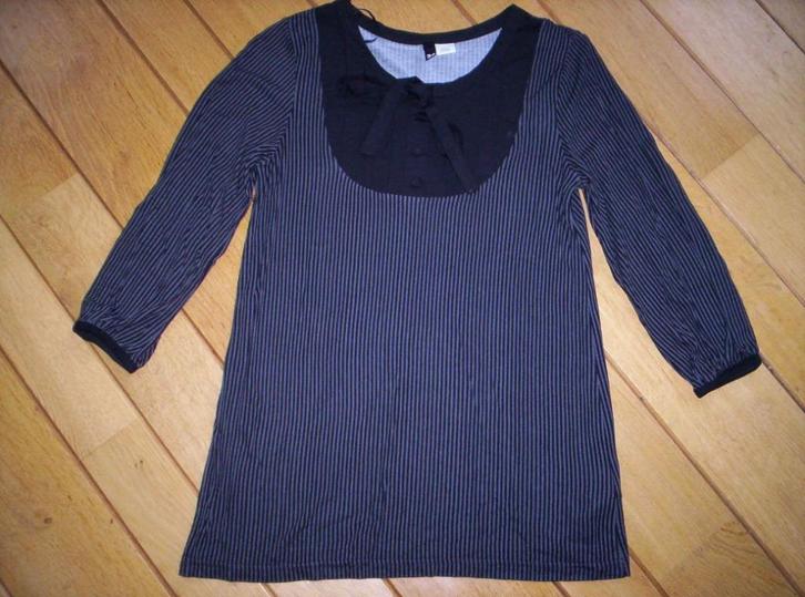 H&M DIVIDED t- shirt zwart grijs streep maat 34 - nieuw -, Kleding | Dames, T-shirts, Nieuw, Maat 34 (XS) of kleiner, Zwart, Korte mouw