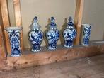 Vijf Delig Delfts Blauw Kaststel (1915), Antiek en Kunst, Antiek | Porselein, Ophalen