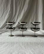 Vintage RVS ijscoupes Letang & Remy | dessert bistro coupes, Huis en Inrichting, Ophalen, Overige materialen, Overige stijlen
