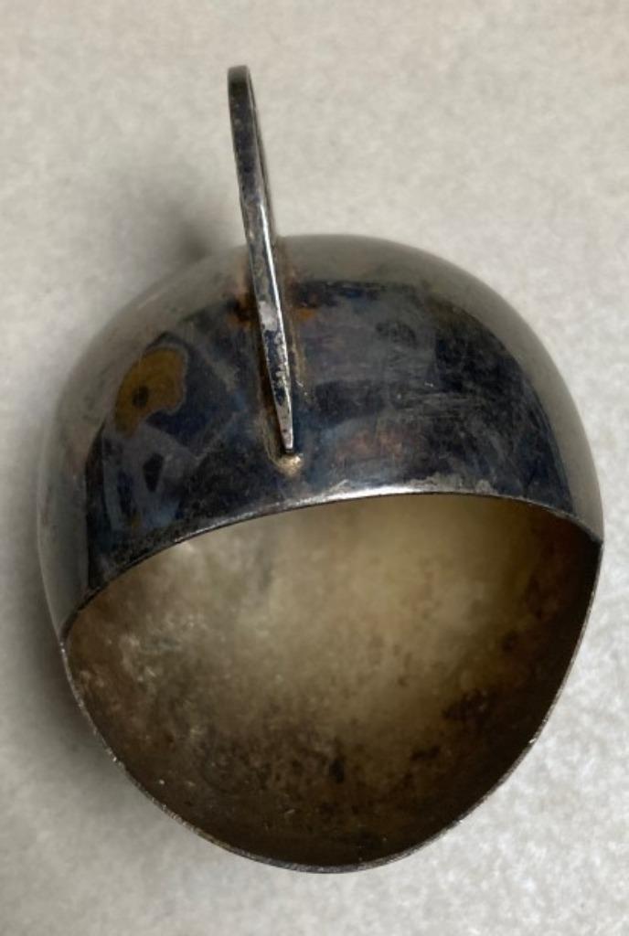 Antieke verzilverde theebuslepel (caddy spoon)–ca. 1895–1915, Antiek en Kunst, Antiek | Goud en Zilver, Ophalen of Verzenden