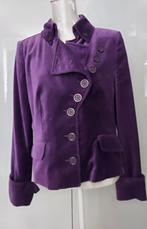 PAARS FLUWELEN JASJE VAN BANDOLERA MAAT 42, Verzenden, Zo goed als nieuw, Maat 42/44 (L), Paars