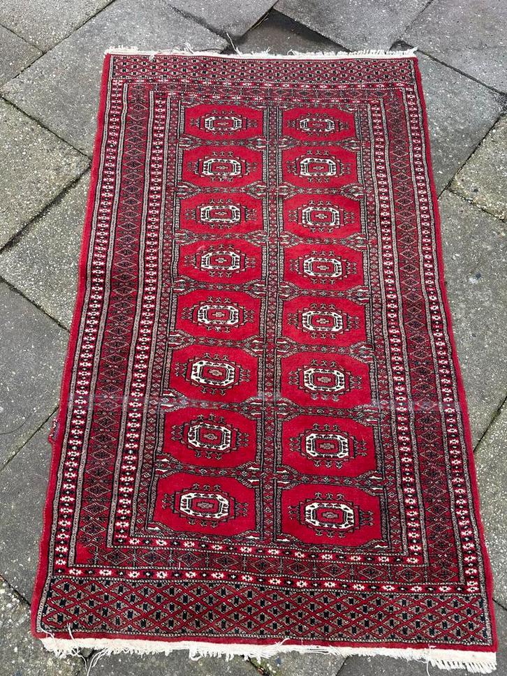 Vintage Handgeknoopt Kleedje - Luxe Uitstraling, Huis en Inrichting, Stoffering | Tapijten en Kleden, Gebruikt, 50 tot 100 cm