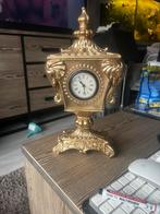 Zeldzame dubbelkoppige pendule in olifant-stijl, Antiek en Kunst, Antiek | Klokken, Ophalen of Verzenden