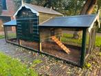 Hoogwaardig kippenhok met ren en nachthok, Dieren en Toebehoren, Pluimvee | Toebehoren, Ophalen, Gebruikt, Kippenhok of Kippenren