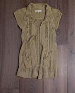 NIEUW Lang goud-beige gebreid vest korte mouw Stroke mt 36, Geel, Nieuw, Ophalen of Verzenden, Stroke (by Barry Tielens)