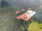 Ouderwets schoolbank / bureau, Huis en Inrichting, Bureaus, Ophalen, Gebruikt, Bureau