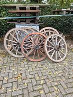 Karrewiel, Karrewielen, wagenwiel, oude kar,bolderwagen, Ophalen