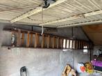 Te Koop : 2-Delige Houten Schuifladder Schilders Ladder, Doe-het-zelf en Verbouw, Ladders en Trappen, Ophalen, Zo goed als nieuw
