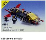 LEGO Space 6894 Invader (1987), Kinderen en Baby's, Speelgoed | Duplo en Lego, Complete set, Ophalen of Verzenden, Lego, Zo goed als nieuw