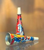 Twee Vintage blikken Toeters met Cowboy en Indiaan, Antiek en Kunst, Antiek | Speelgoed, Ophalen of Verzenden